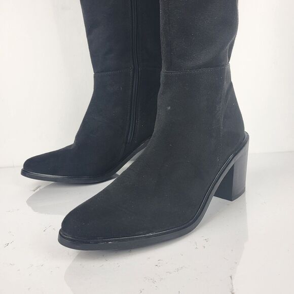 Seychelles Paradise City Leather Over the Knee Boots Black Size 6 - Picture 5 of 16